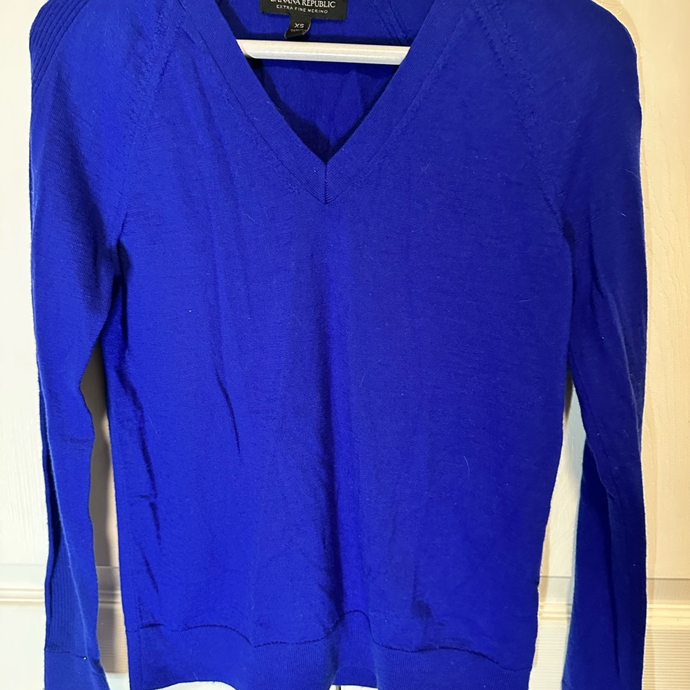 Banana Republic Royal Blue Merino Sweater